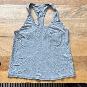 Lululemon Yogi Racerback Light Gray Tank Top